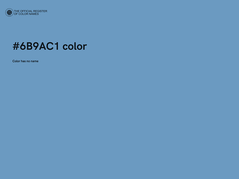 #6B9AC1 color image