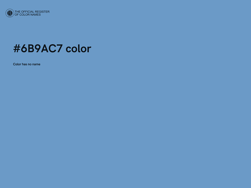 #6B9AC7 color image