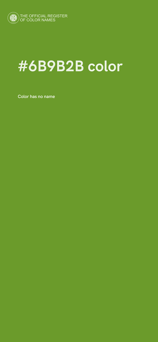 #6B9B2B color image