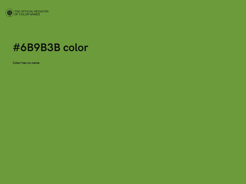 #6B9B3B color image