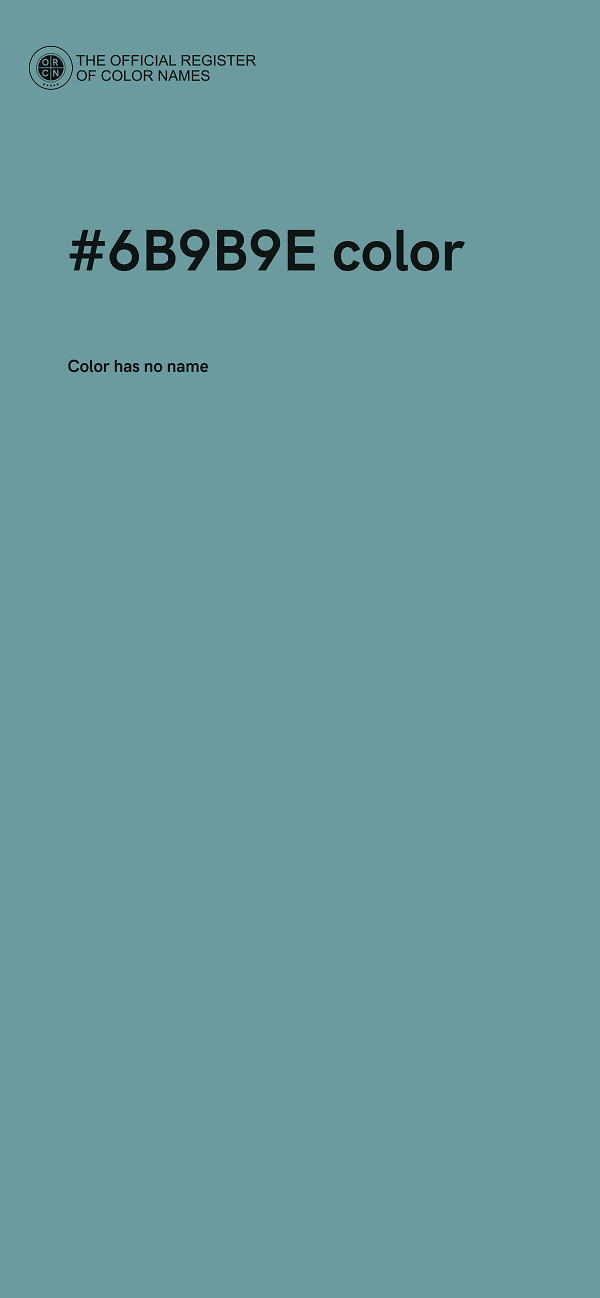 #6B9B9E color image