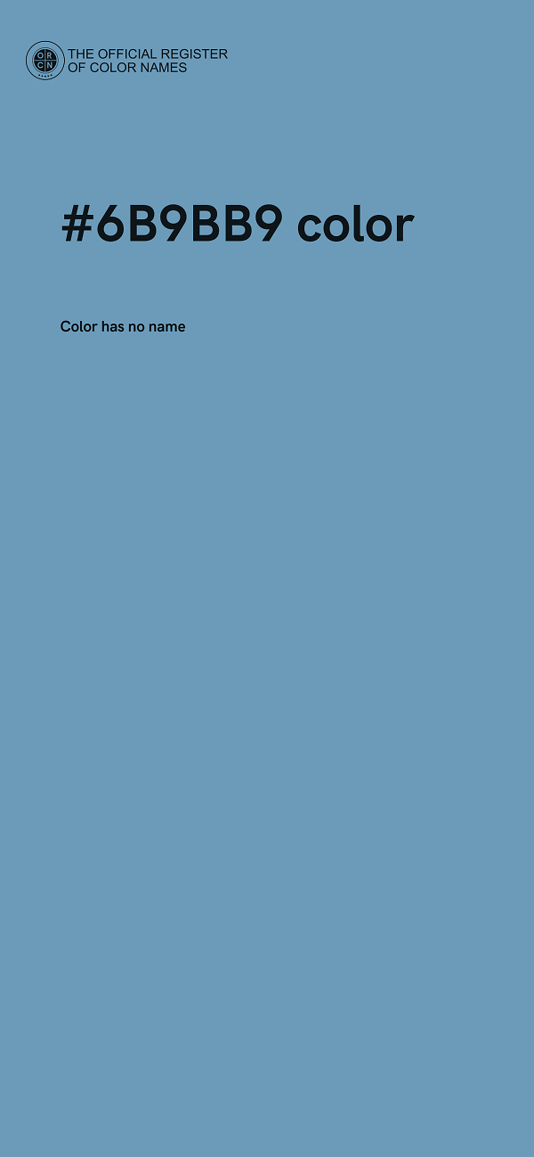 #6B9BB9 color image