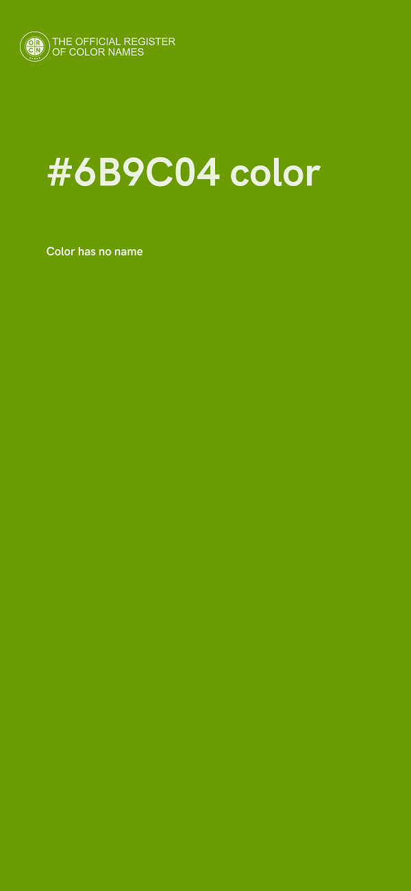 #6B9C04 color image