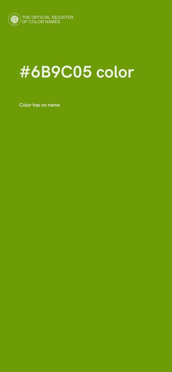 #6B9C05 color image