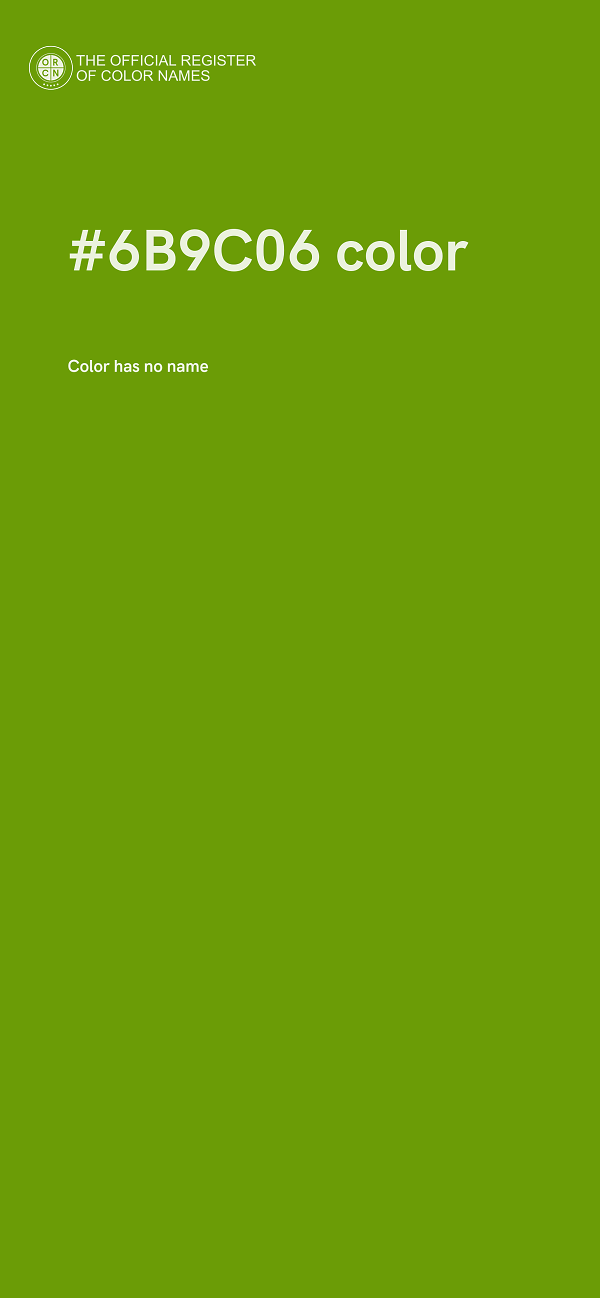 #6B9C06 color image