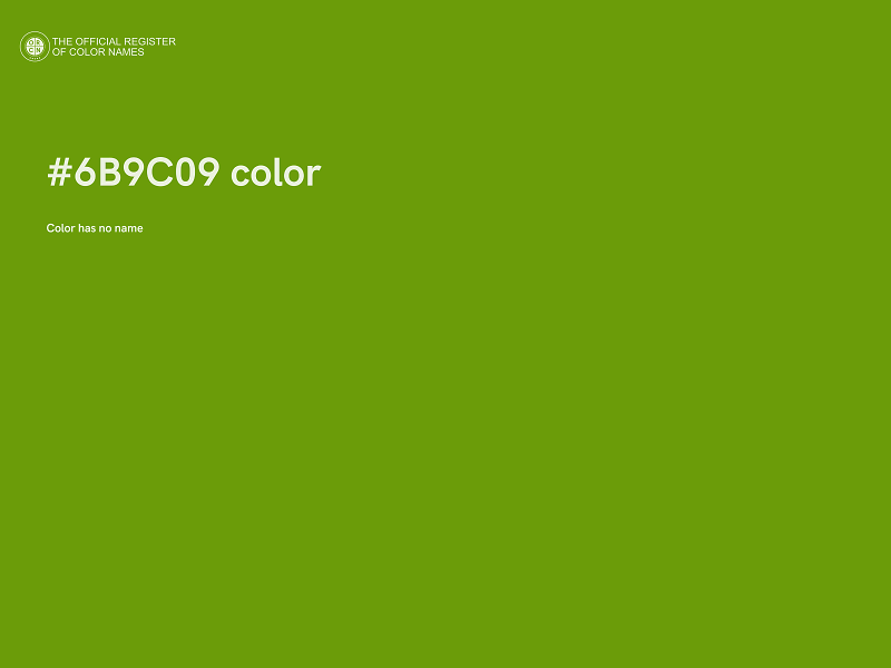 #6B9C09 color image
