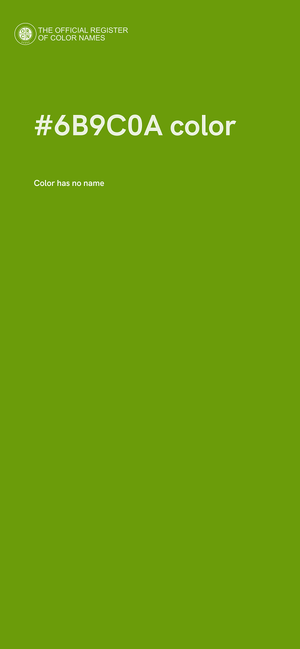 #6B9C0A color image
