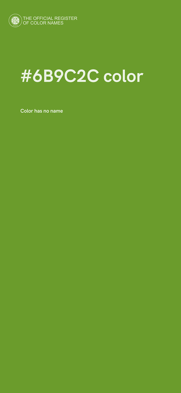#6B9C2C color image