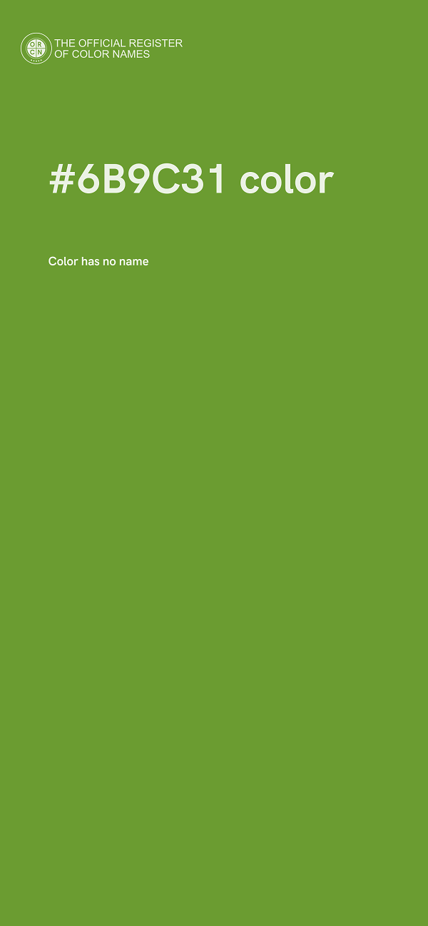 #6B9C31 color image