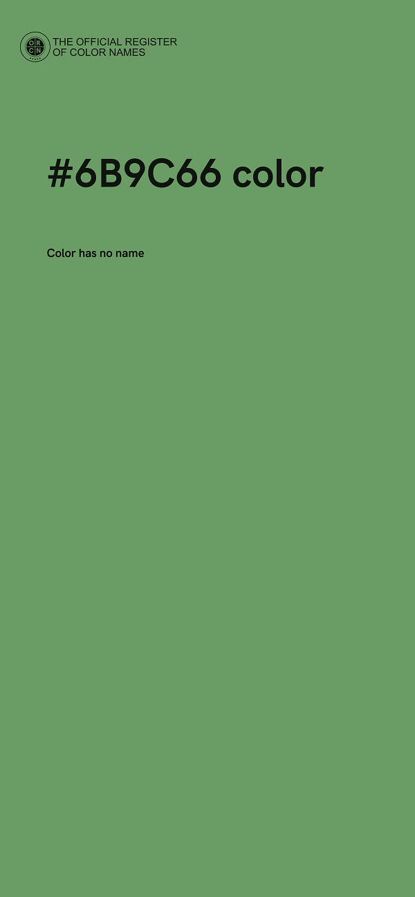 #6B9C66 color image