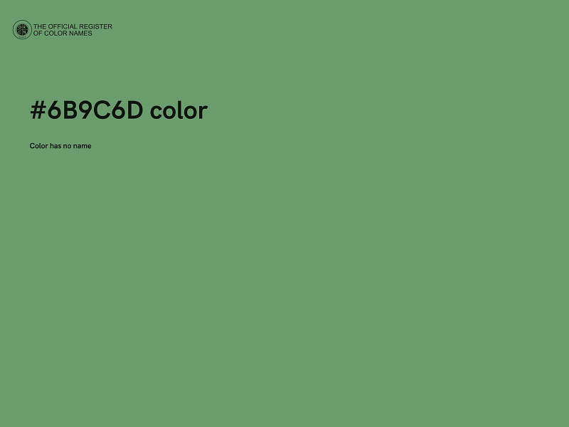 #6B9C6D color image