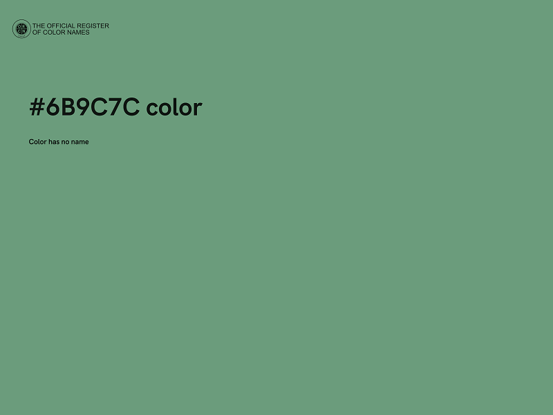 #6B9C7C color image