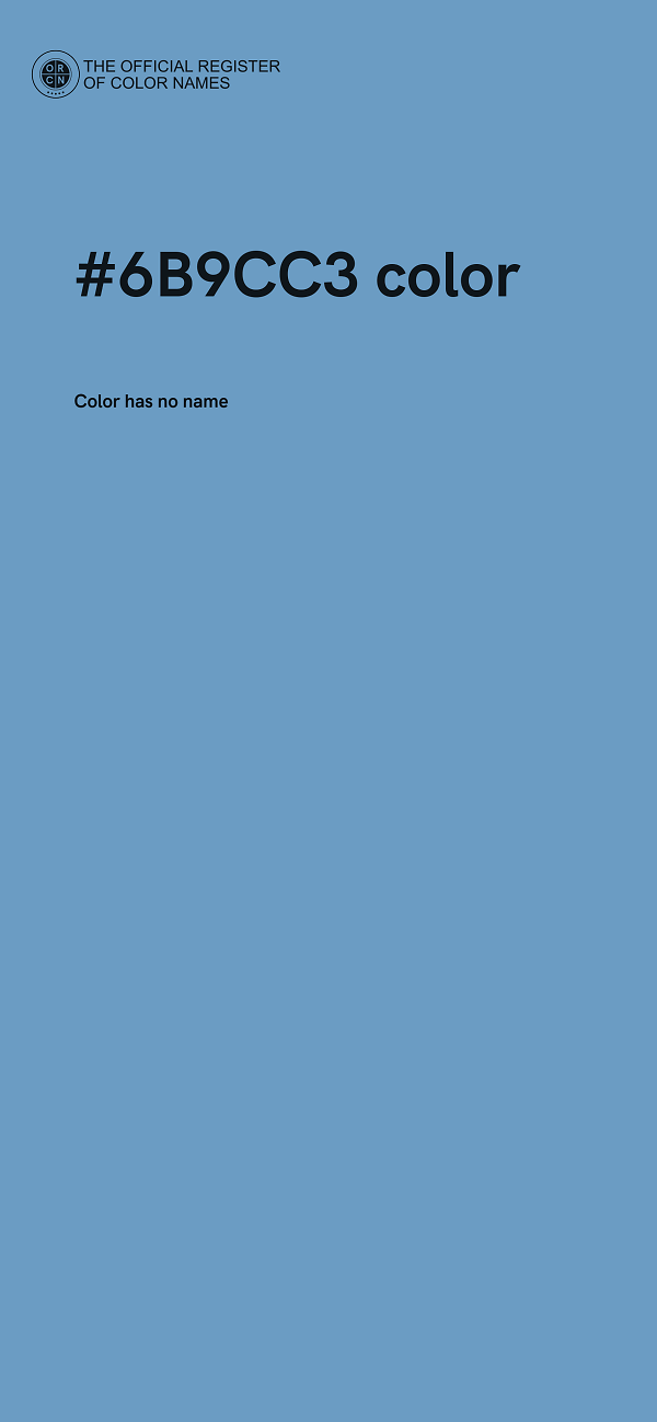 #6B9CC3 color image