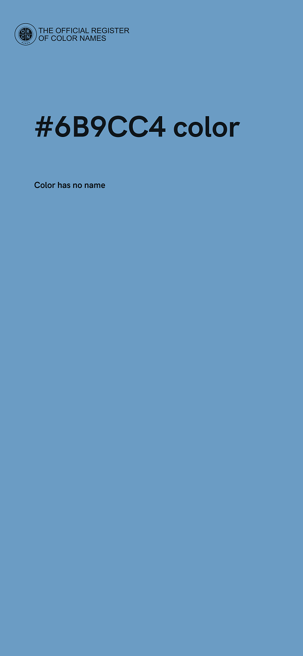 #6B9CC4 color image