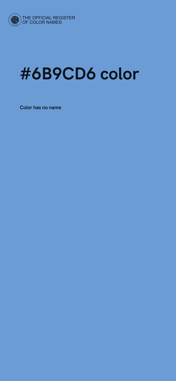 #6B9CD6 color image