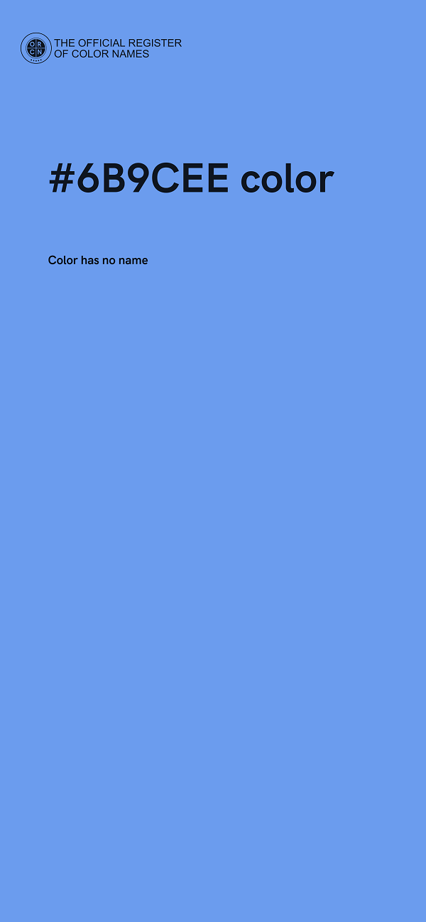 #6B9CEE color image