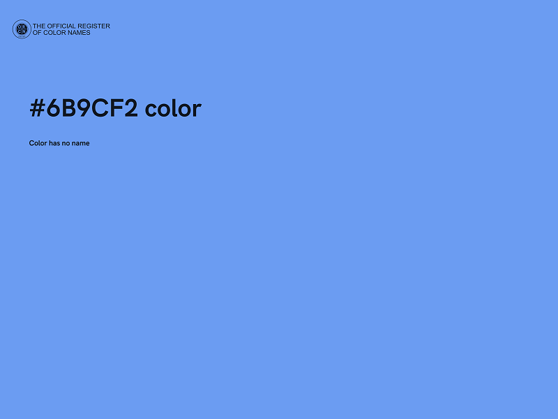 #6B9CF2 color image