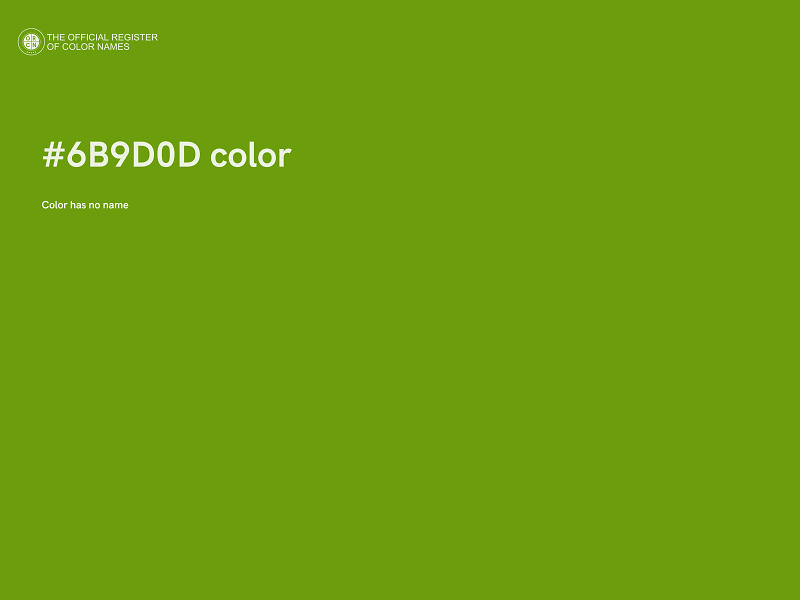 #6B9D0D color image