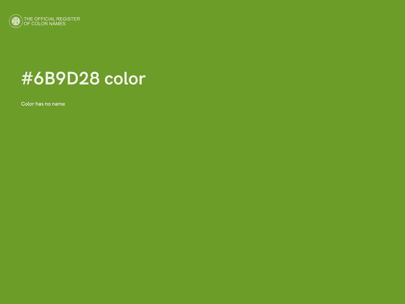 #6B9D28 color image