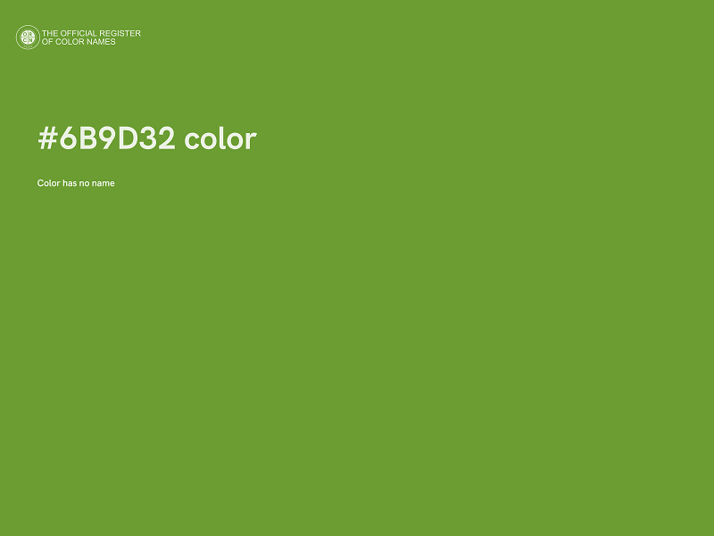 #6B9D32 color image