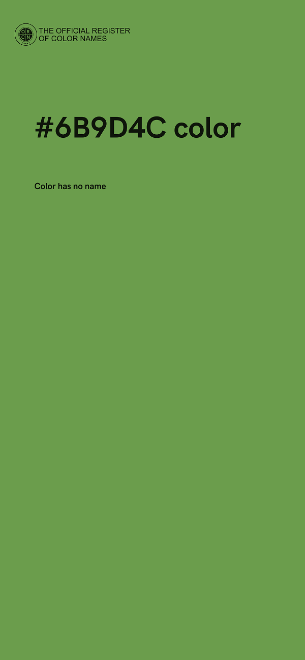 #6B9D4C color image