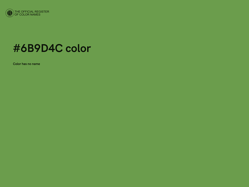 #6B9D4C color image