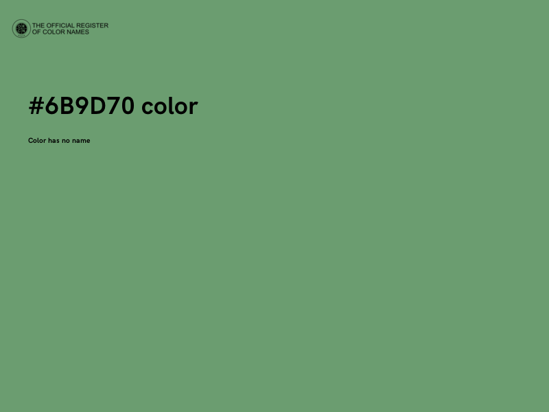 #6B9D70 color image