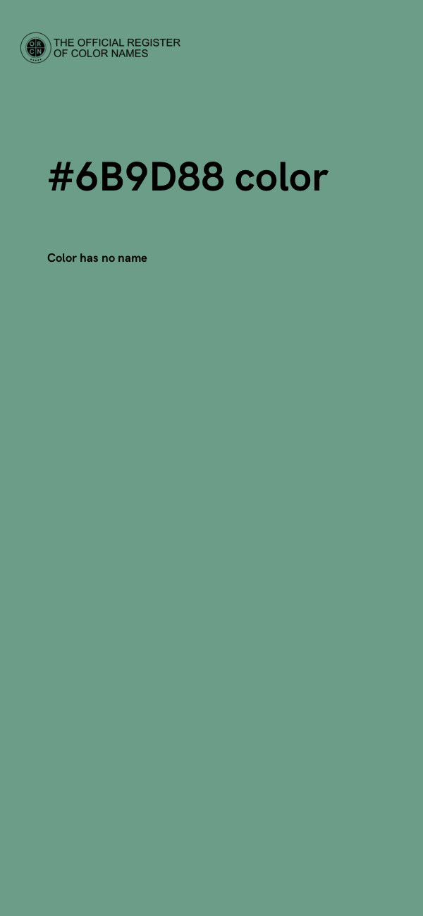 #6B9D88 color image
