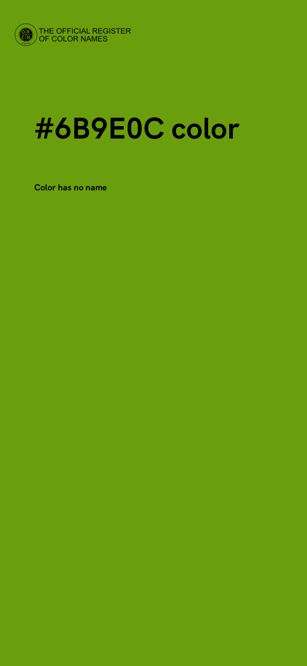 #6B9E0C color image