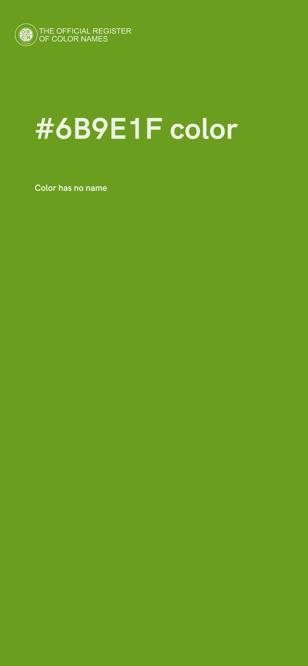 #6B9E1F color image