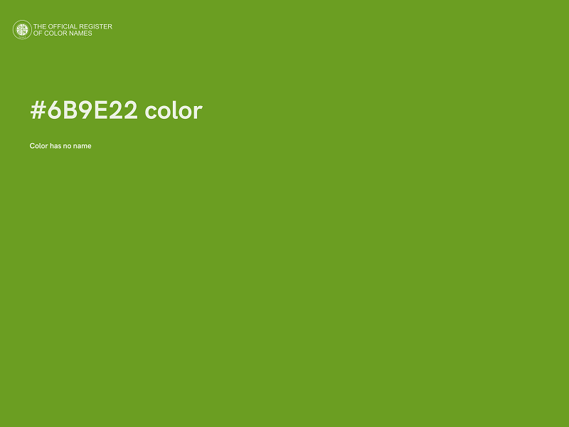 #6B9E22 color image