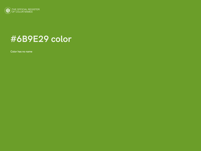 #6B9E29 color image