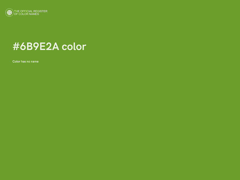 #6B9E2A color image