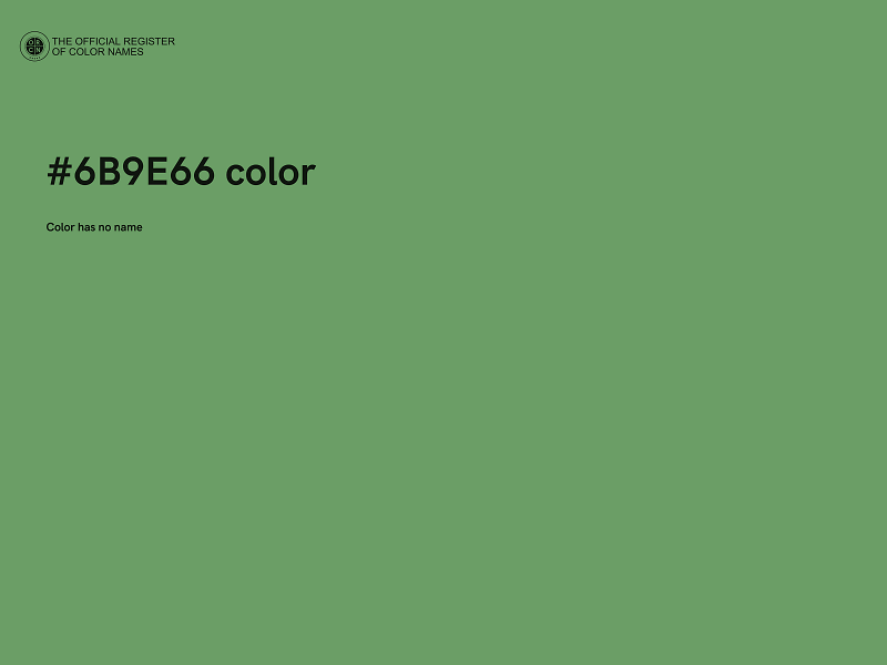 #6B9E66 color image