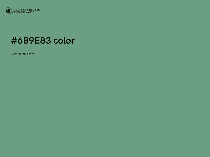 #6B9E83 color image