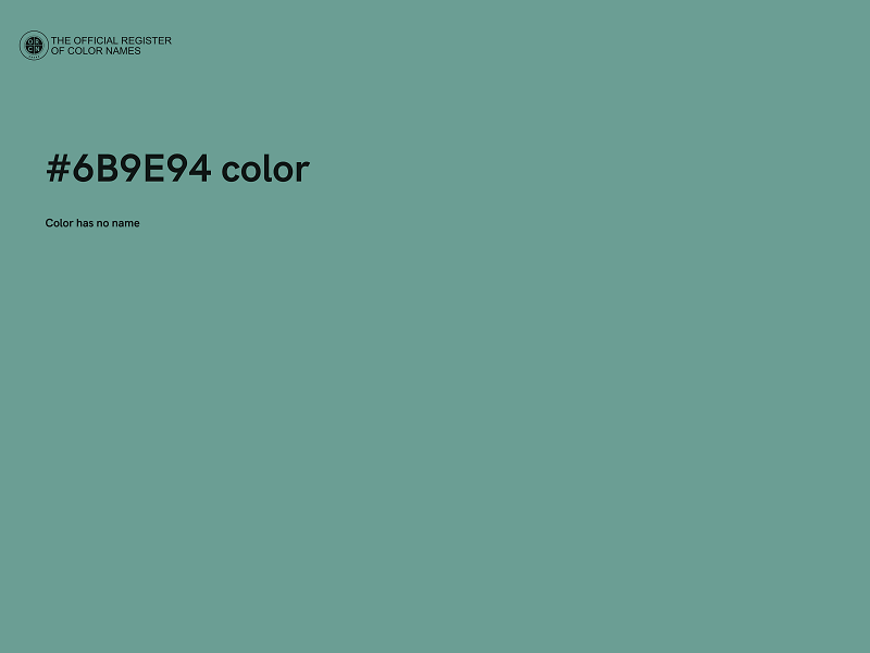 #6B9E94 color image