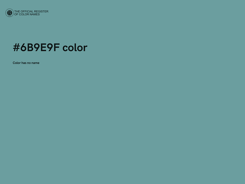 #6B9E9F color image