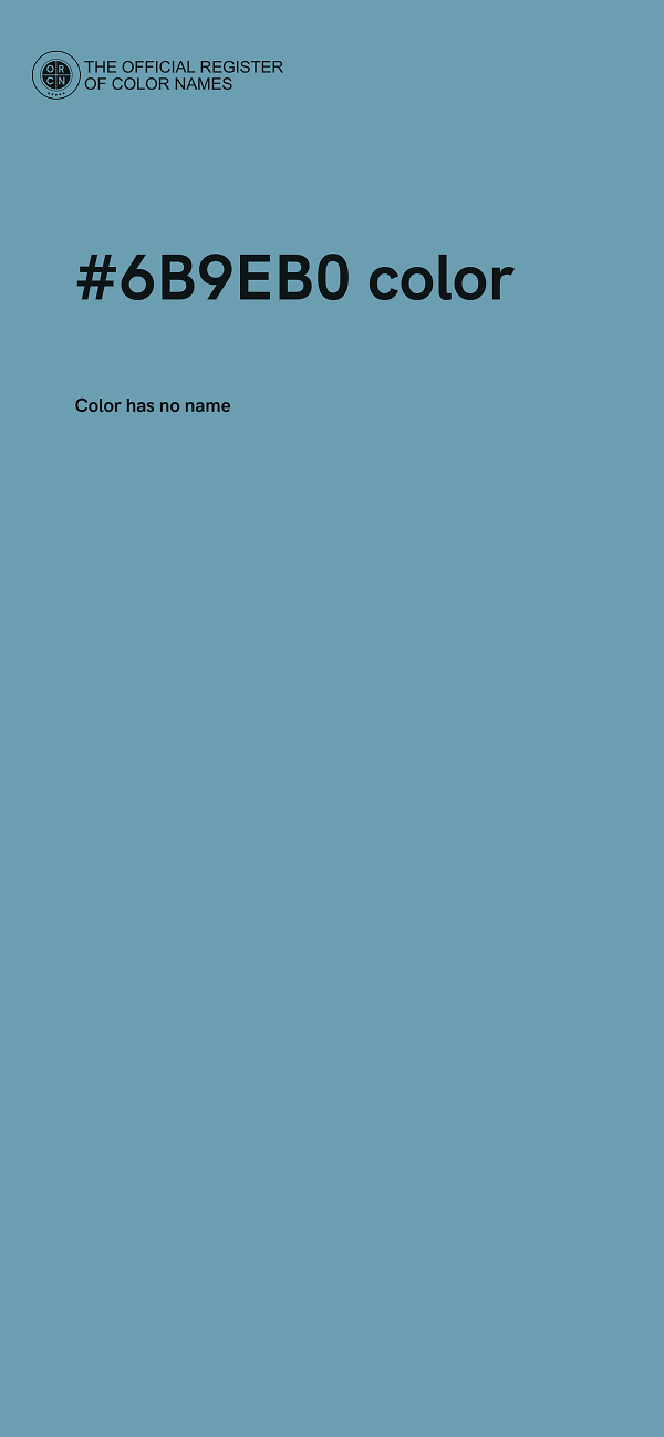 #6B9EB0 color image