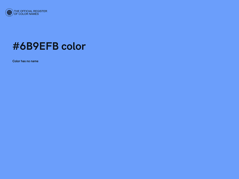 #6B9EFB color image