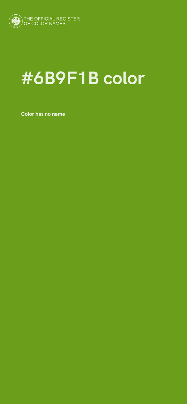 #6B9F1B color image