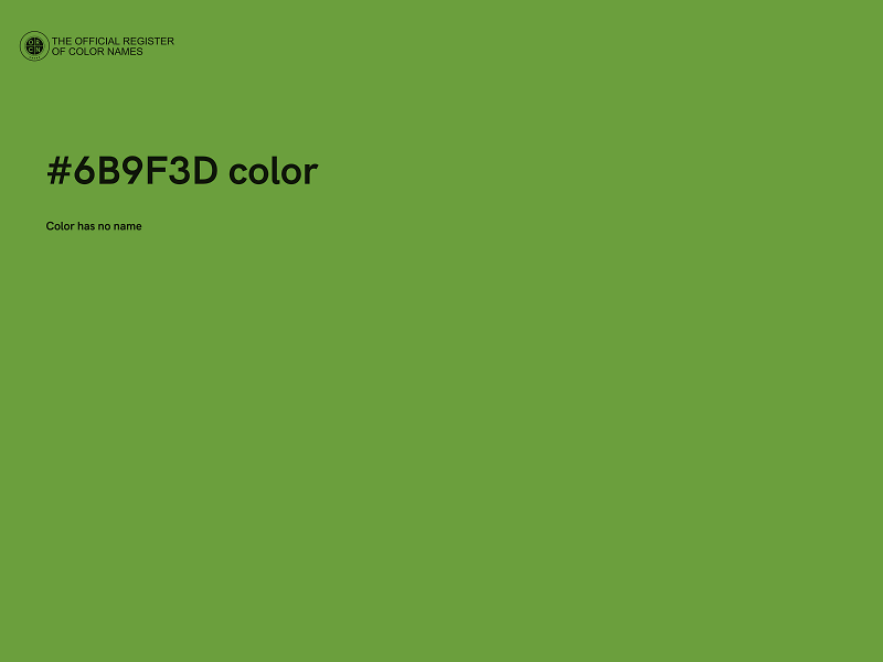 #6B9F3D color image