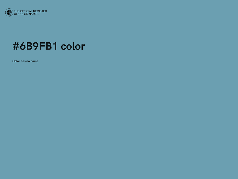 #6B9FB1 color image