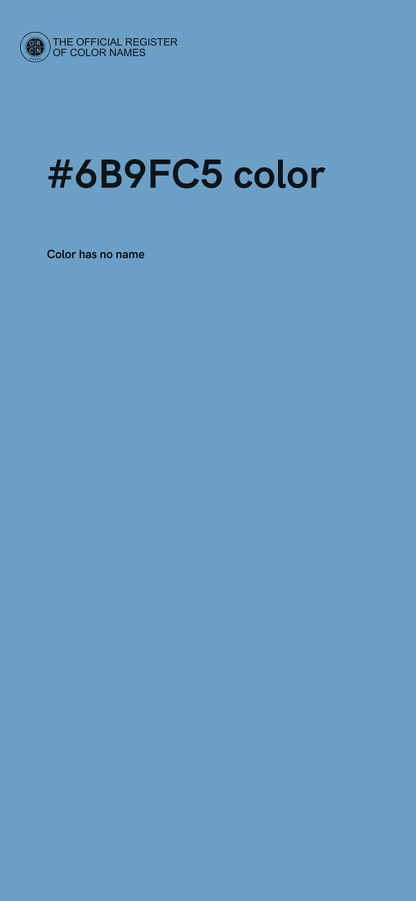 #6B9FC5 color image