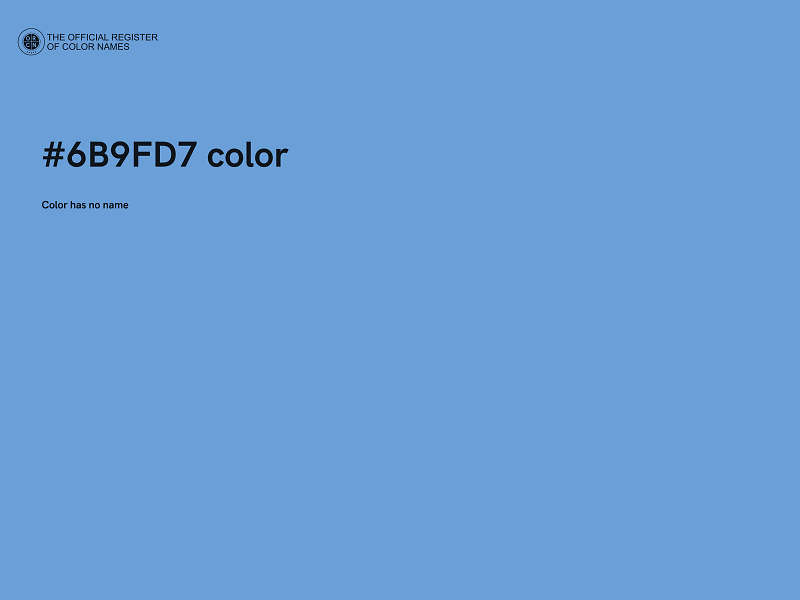 #6B9FD7 color image