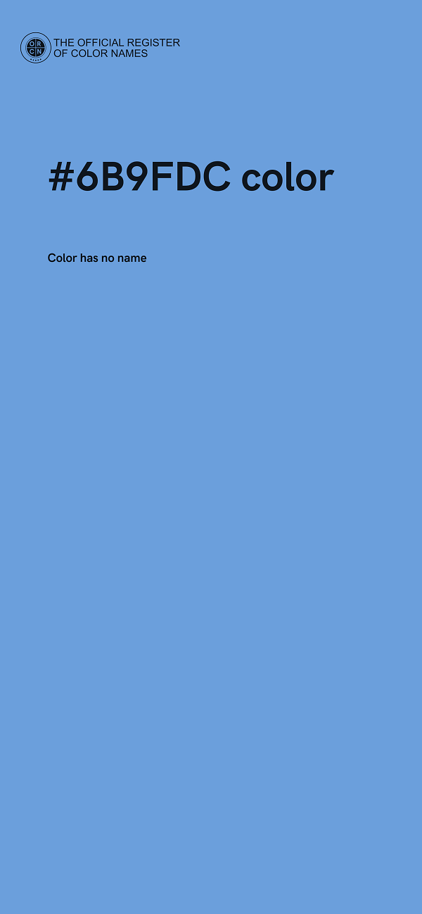 #6B9FDC color image