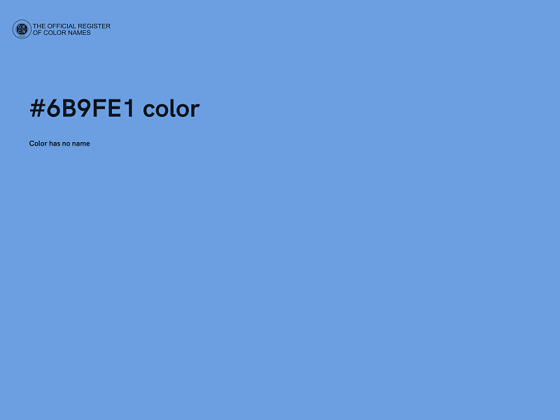 #6B9FE1 color image