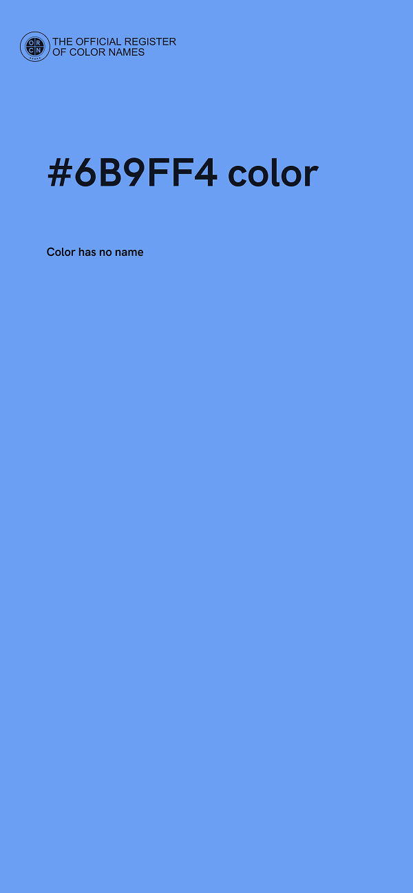 #6B9FF4 color image