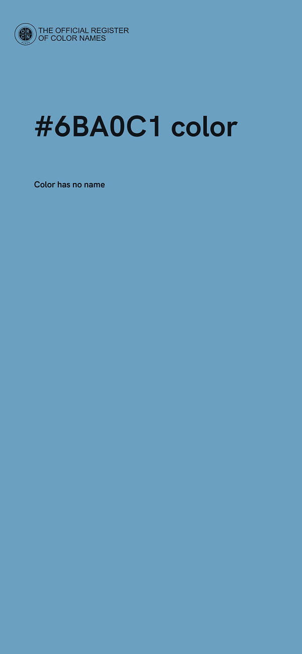 #6BA0C1 color image