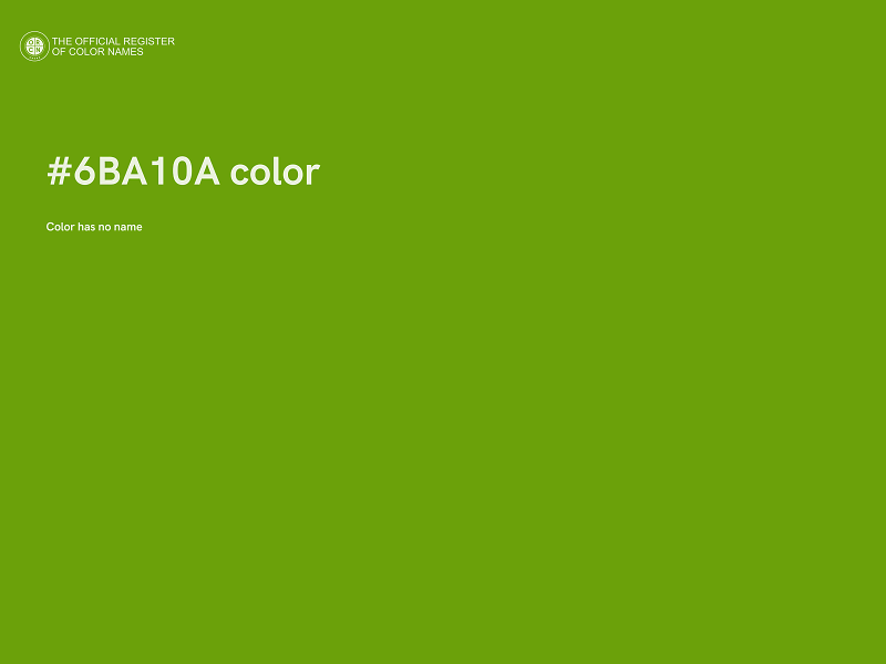 #6BA10A color image