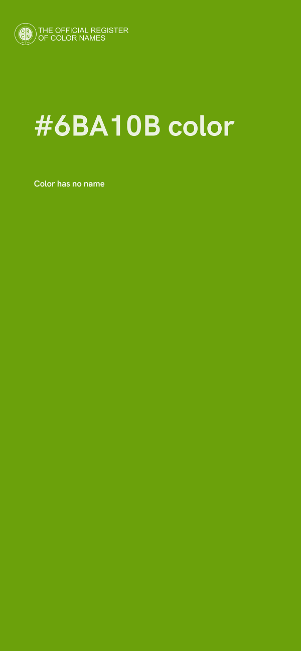 #6BA10B color image